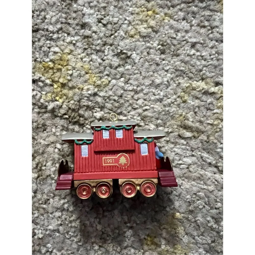 Hallmark Keepsake Railroad Caboose 1991 Ornament 4th In A Collection Of 4